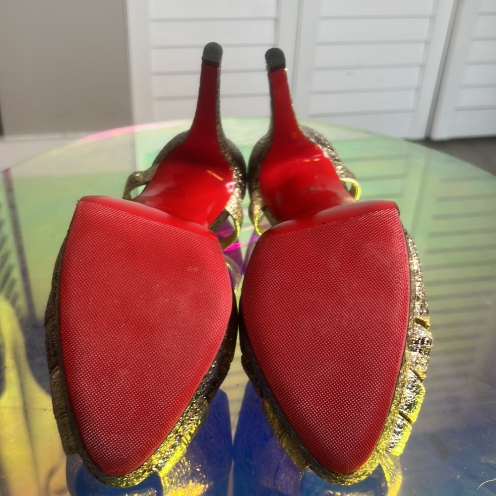 Lady Peep 150 Python Silver/Rose Gold Platform. S… - image 8